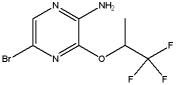2-​Pyrazinamine, 5-​bromo-​3-​(2,​2,​2-​trifluoro-​1-​methylethoxy)​-